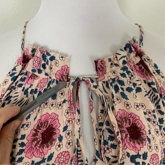 Natalie Martin Marlin Dress Boho Size M Floral Midi Tassel - Picture 11 of 17